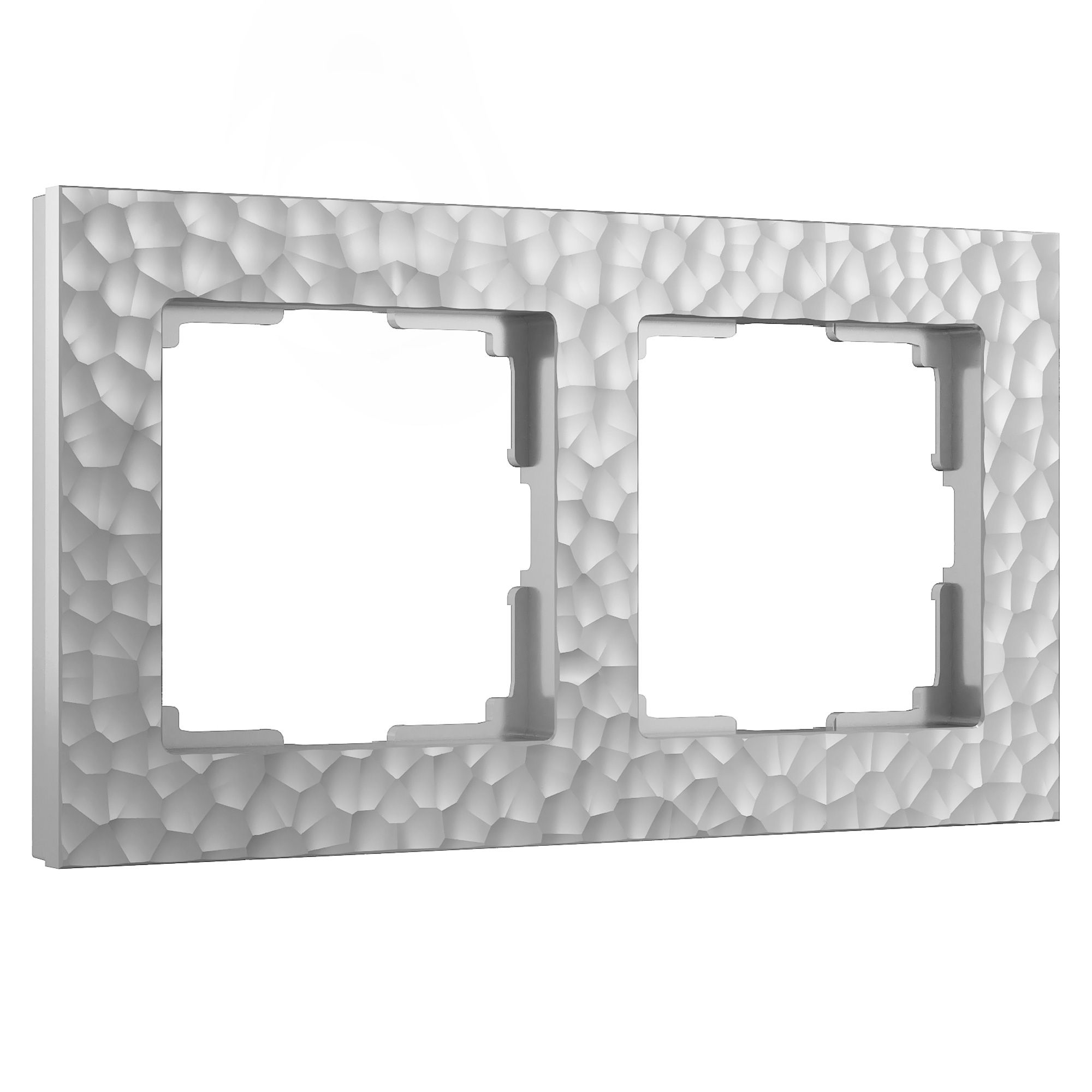 Рамка из поликарбоната на 2 поста Hammer серебряный W0022406 Werkel