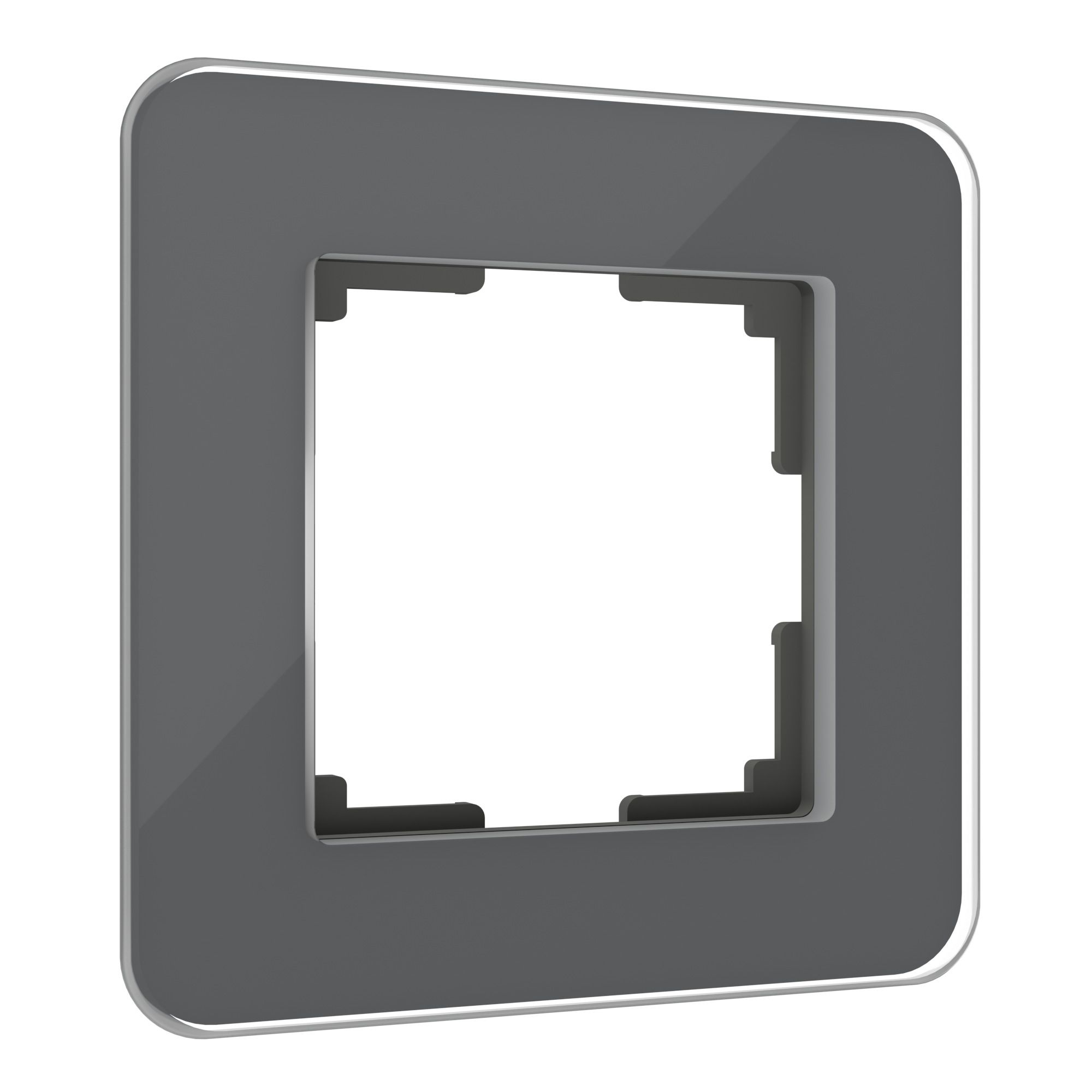 Рамка из стекла на 1 пост Elite графит W0012440 Werkel