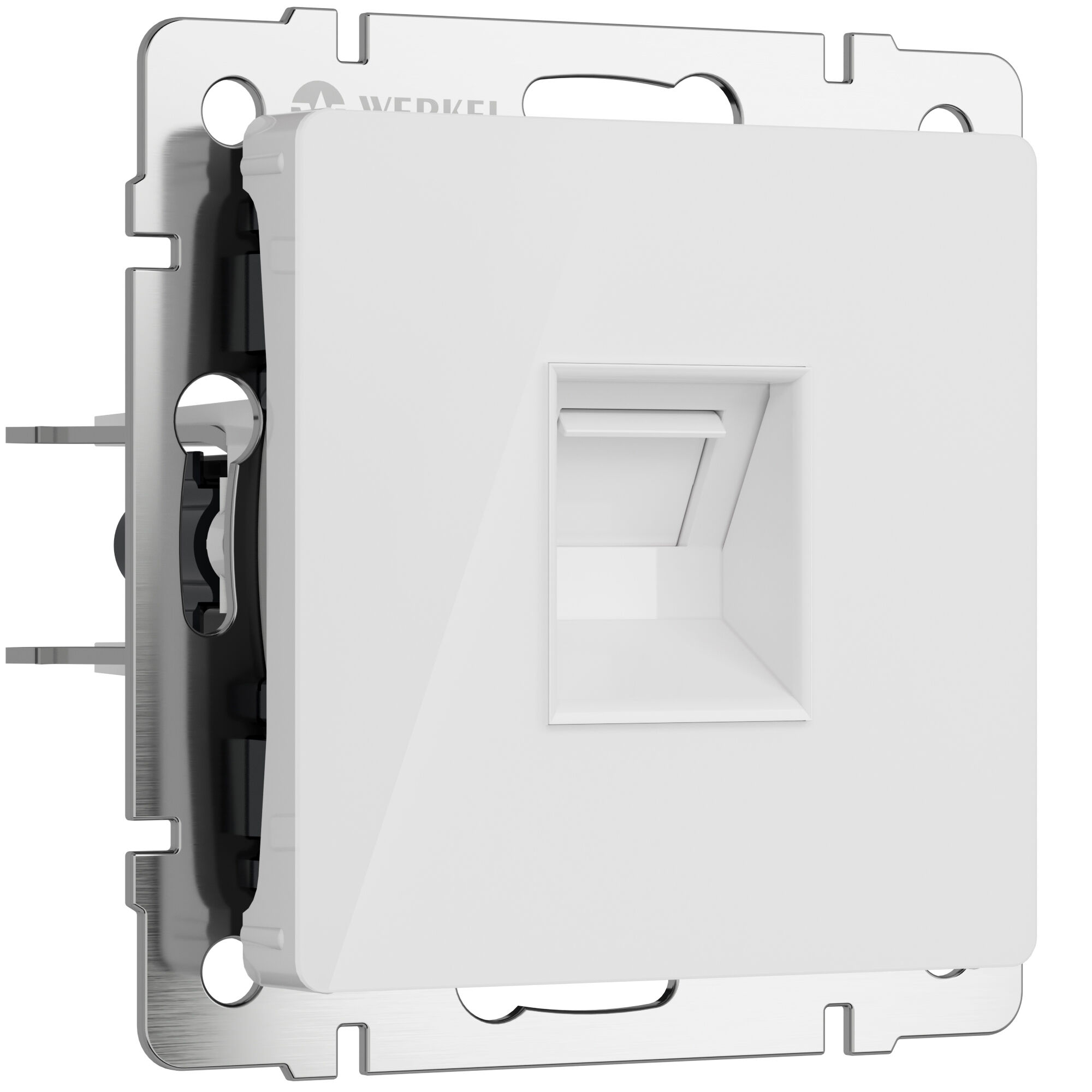 Розетка Ethernet RJ-45 белый акрил W1181041 Werkel