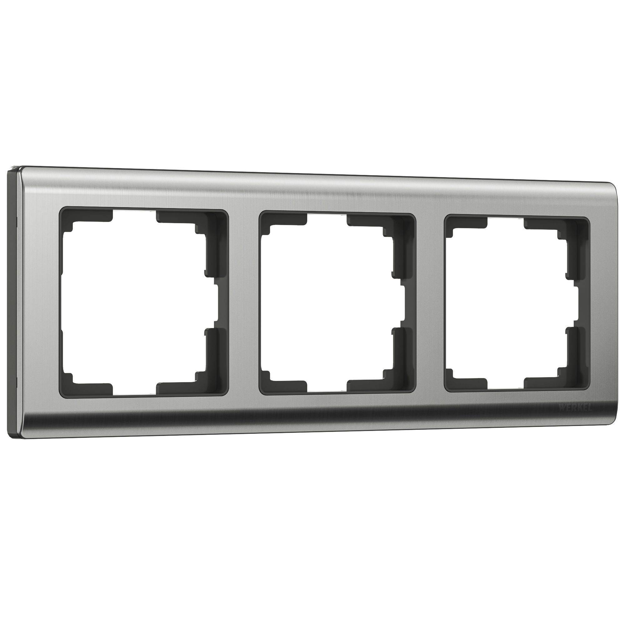 Рамка из металла на 3 поста Metallic глянцевый никель W0031602 Werkel