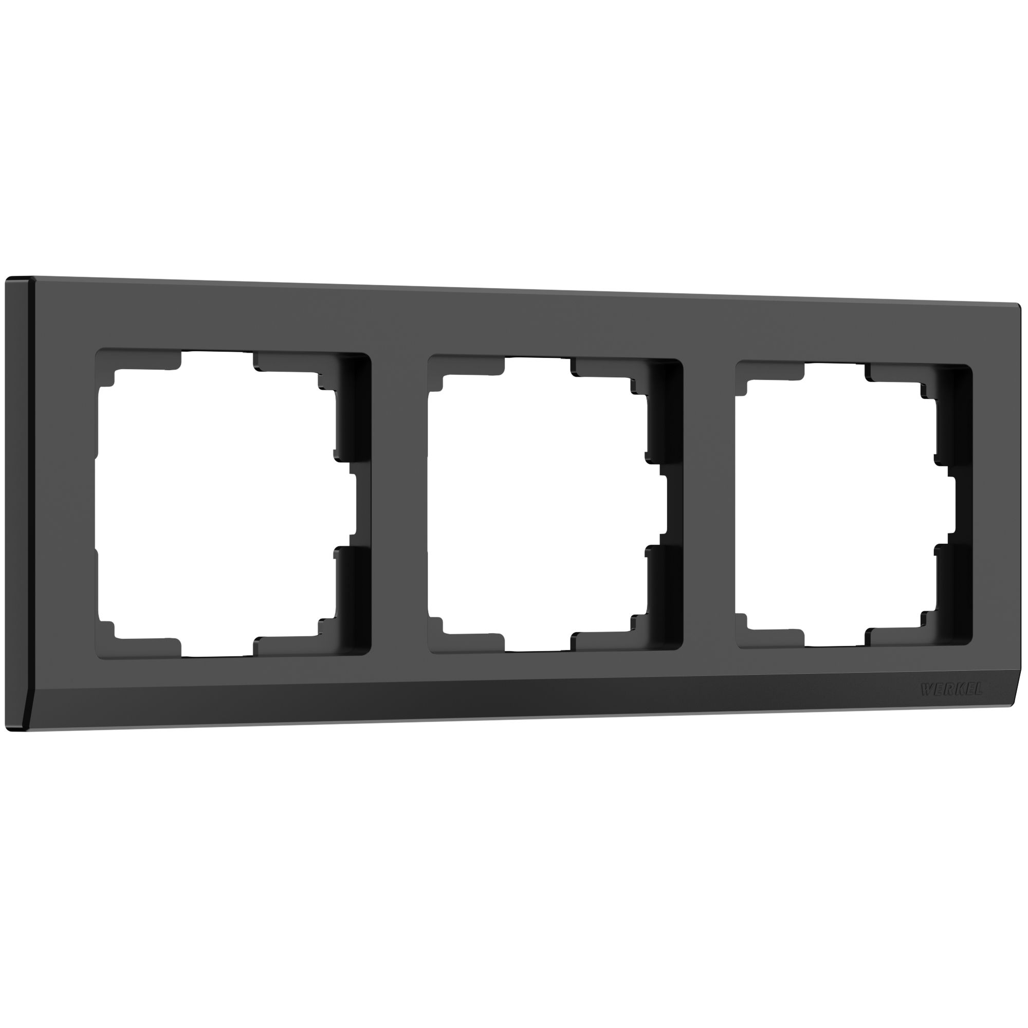 Рамка из поликарбоната на 3 поста Stark черный W0031808 Werkel