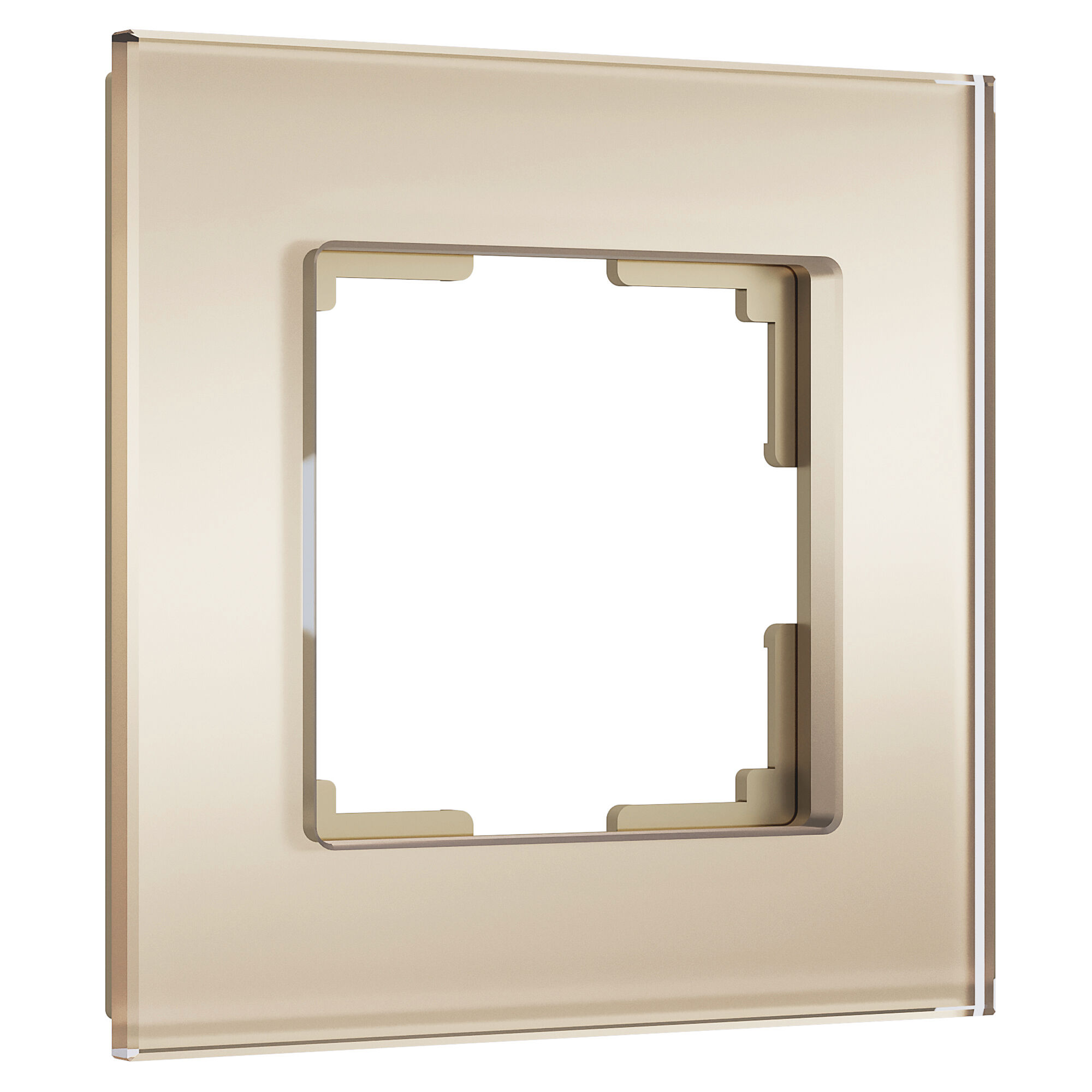 Рамка из стекла на 1 пост Senso шампань soft-touch W0013111 Werkel