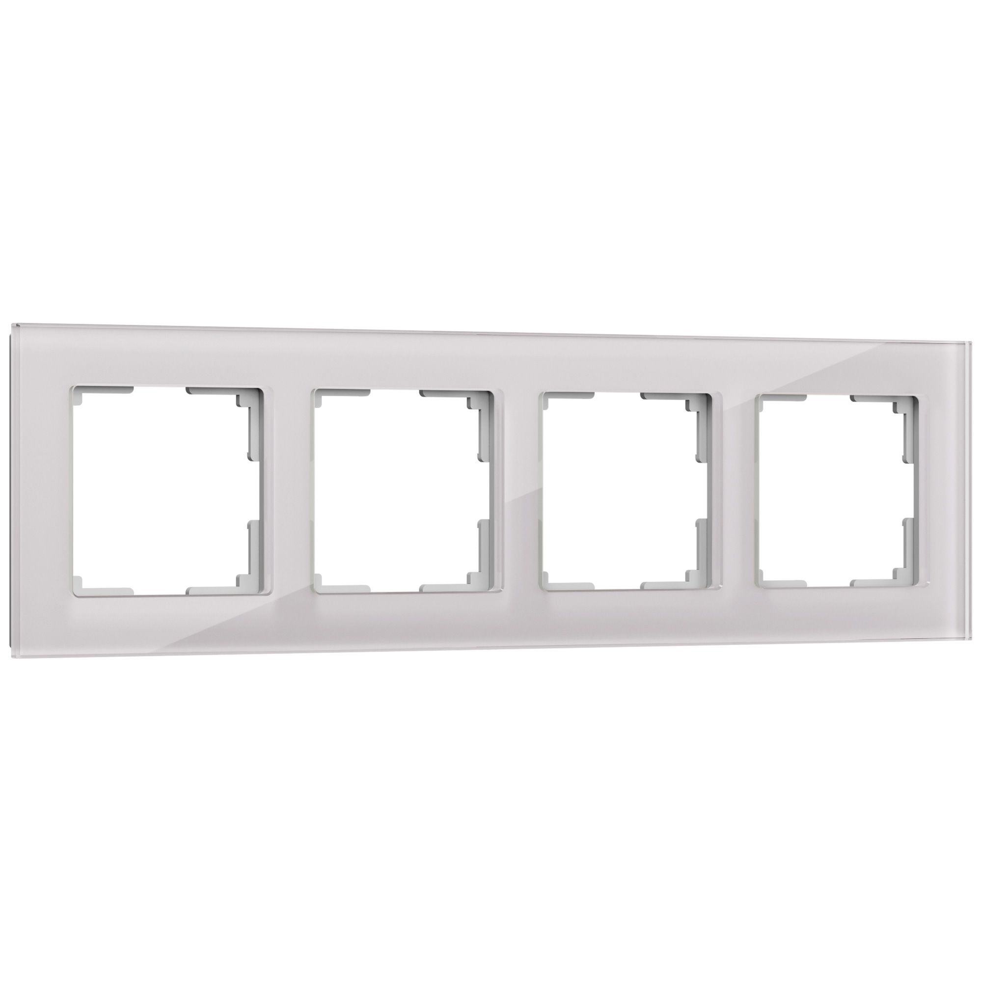 Рамка из стекла на 4 поста Favorit дымчатый W0041117 Werkel