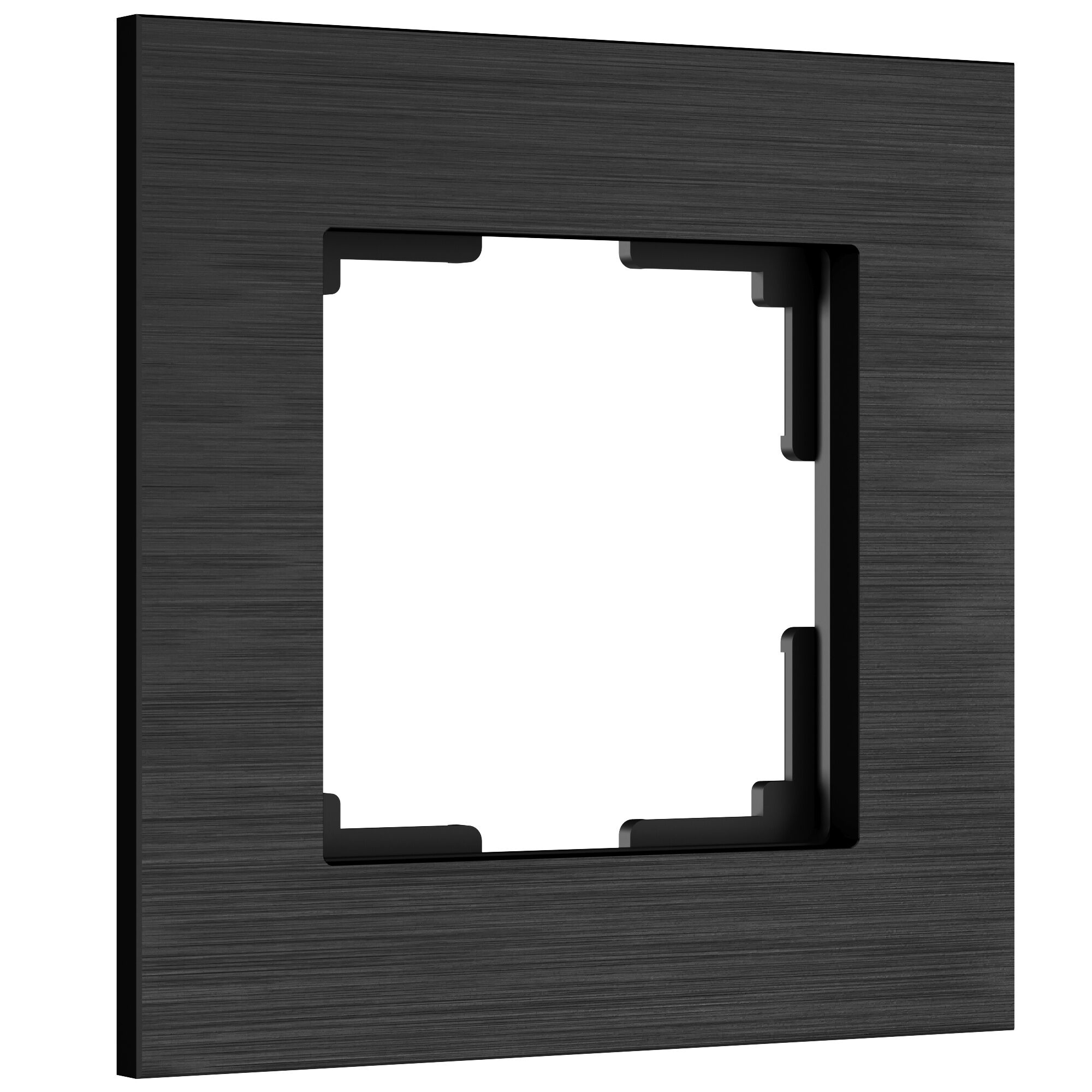 Рамка из металла на 1 пост АluMax черный алюминий W0013508 Werkel