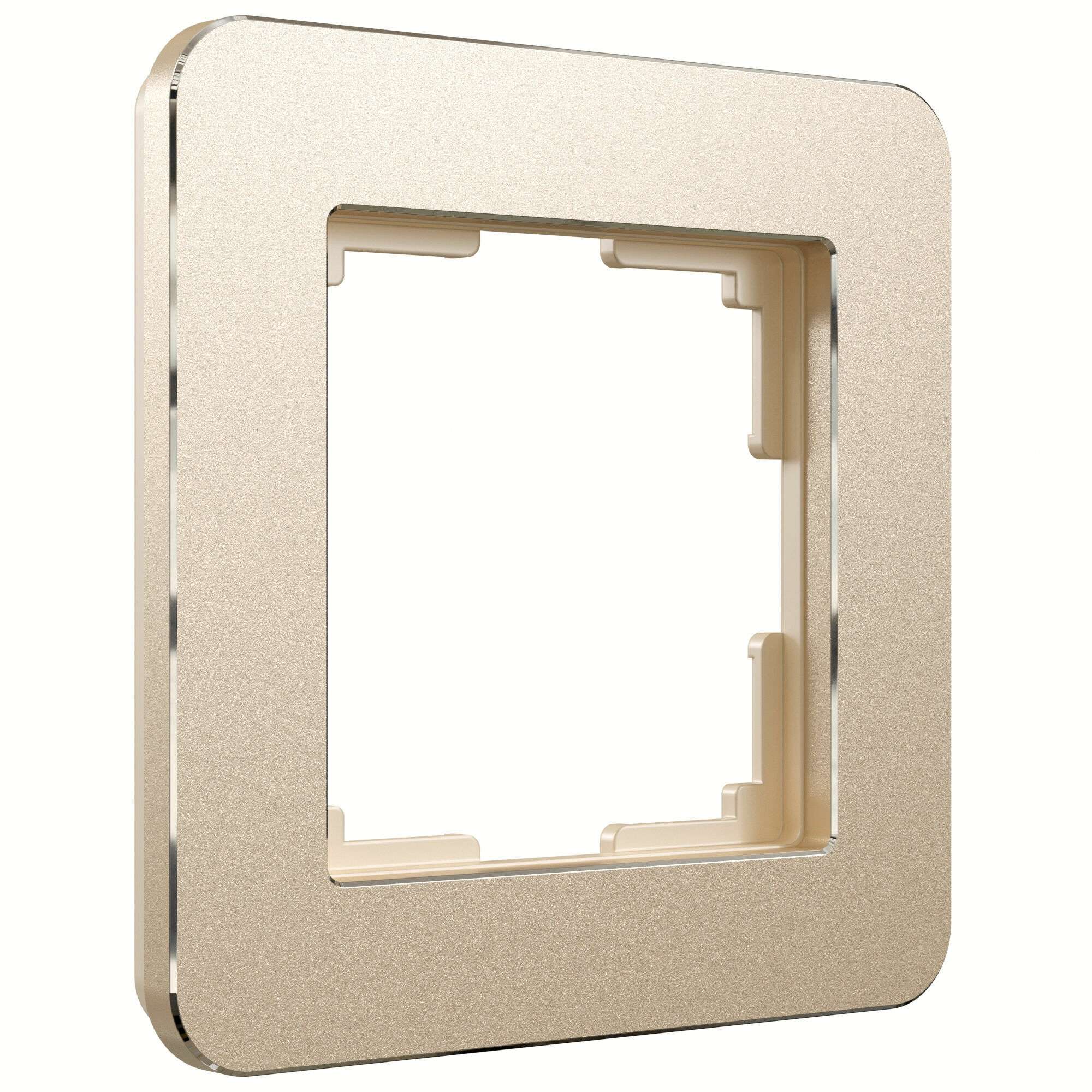 Рамка из металла на 1 пост Platinum шампань W0012611 Werkel