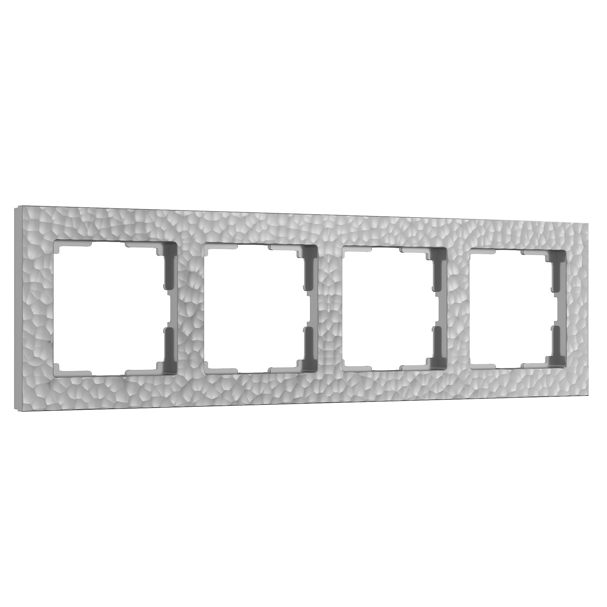 Рамка из поликарбоната на 4 поста Hammer серебряный W0042406 Werkel