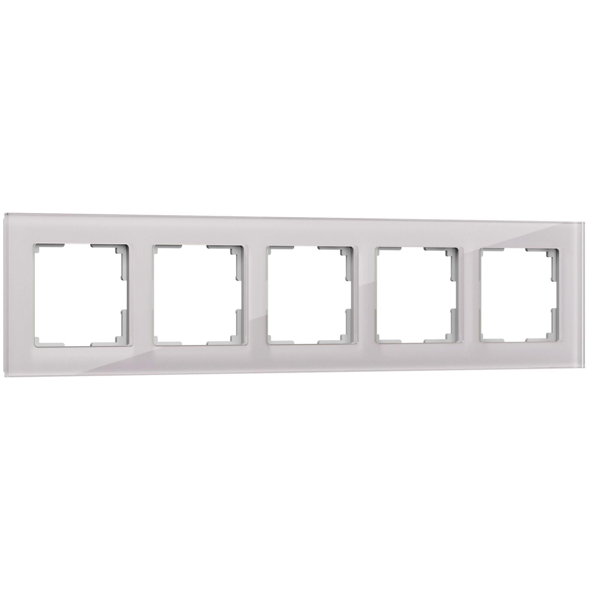 Рамка из стекла на 5 постов Favorit дымчатый W0051117 Werkel