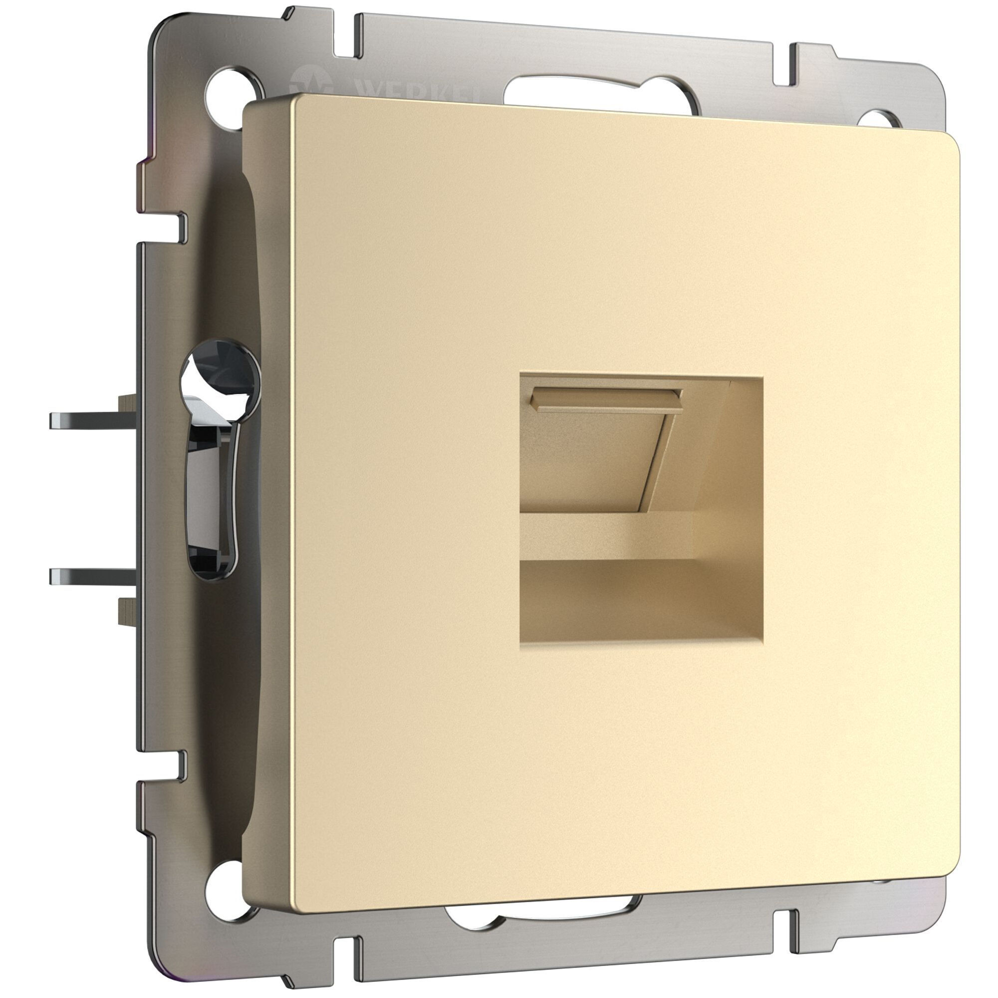 Розетка Ethernet RJ-45 шампань W1181011 Werkel