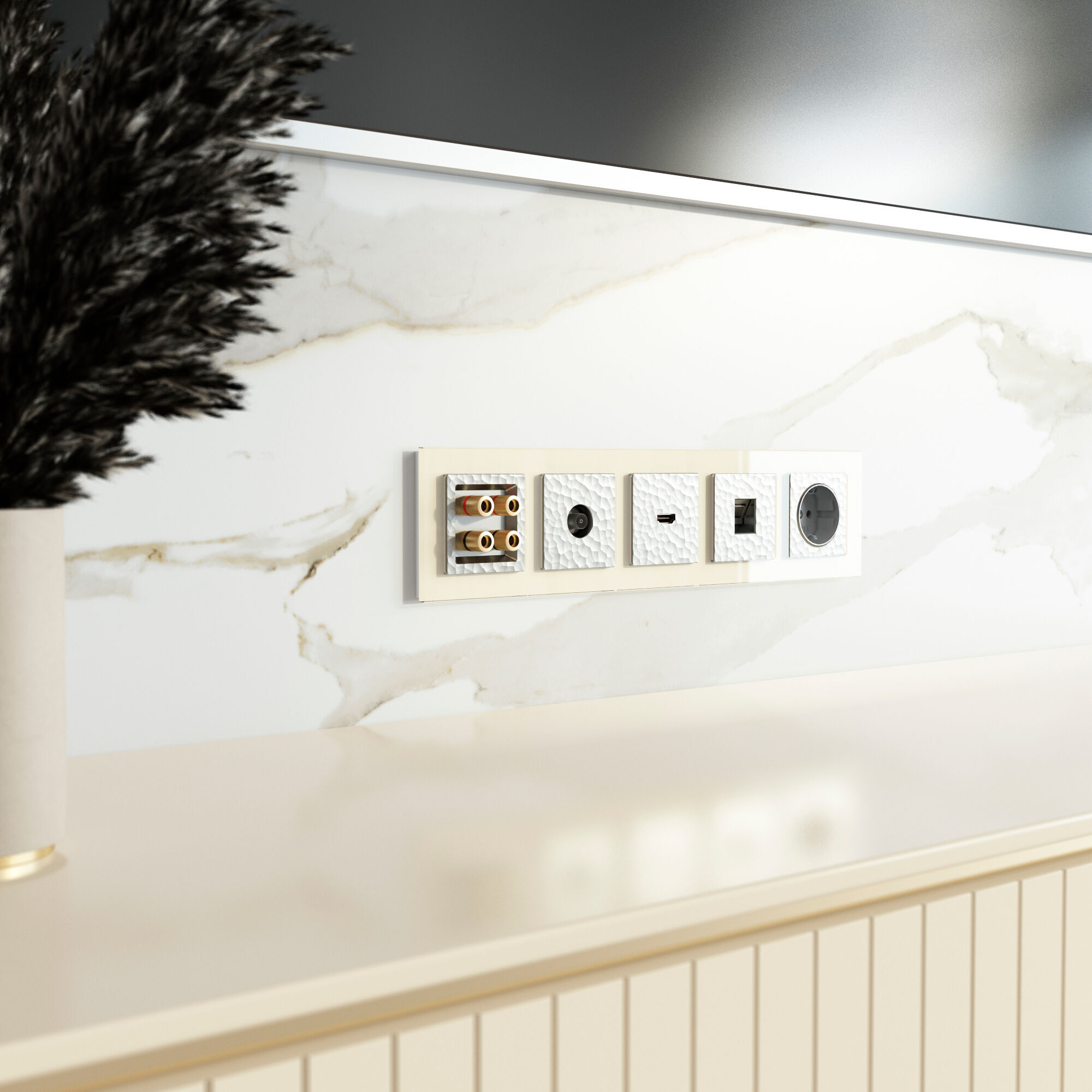 Накладка для розетки HDMI серебряный W1296006 Werkel Накладка для розетки HDMI серебряный W1296006 Werkel