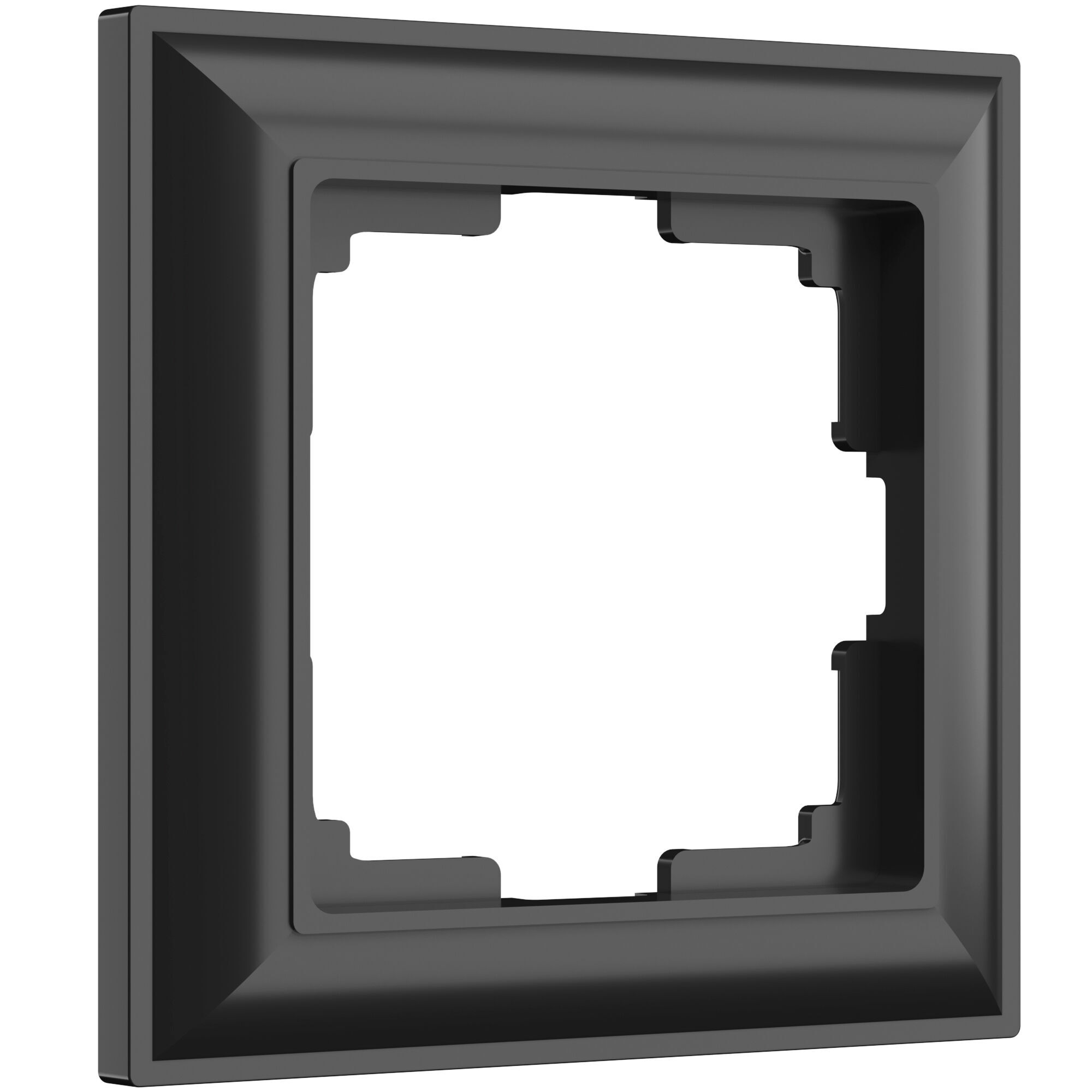 Рамка из поликарбоната на 1 пост Fiore черный W0012208 Werkel