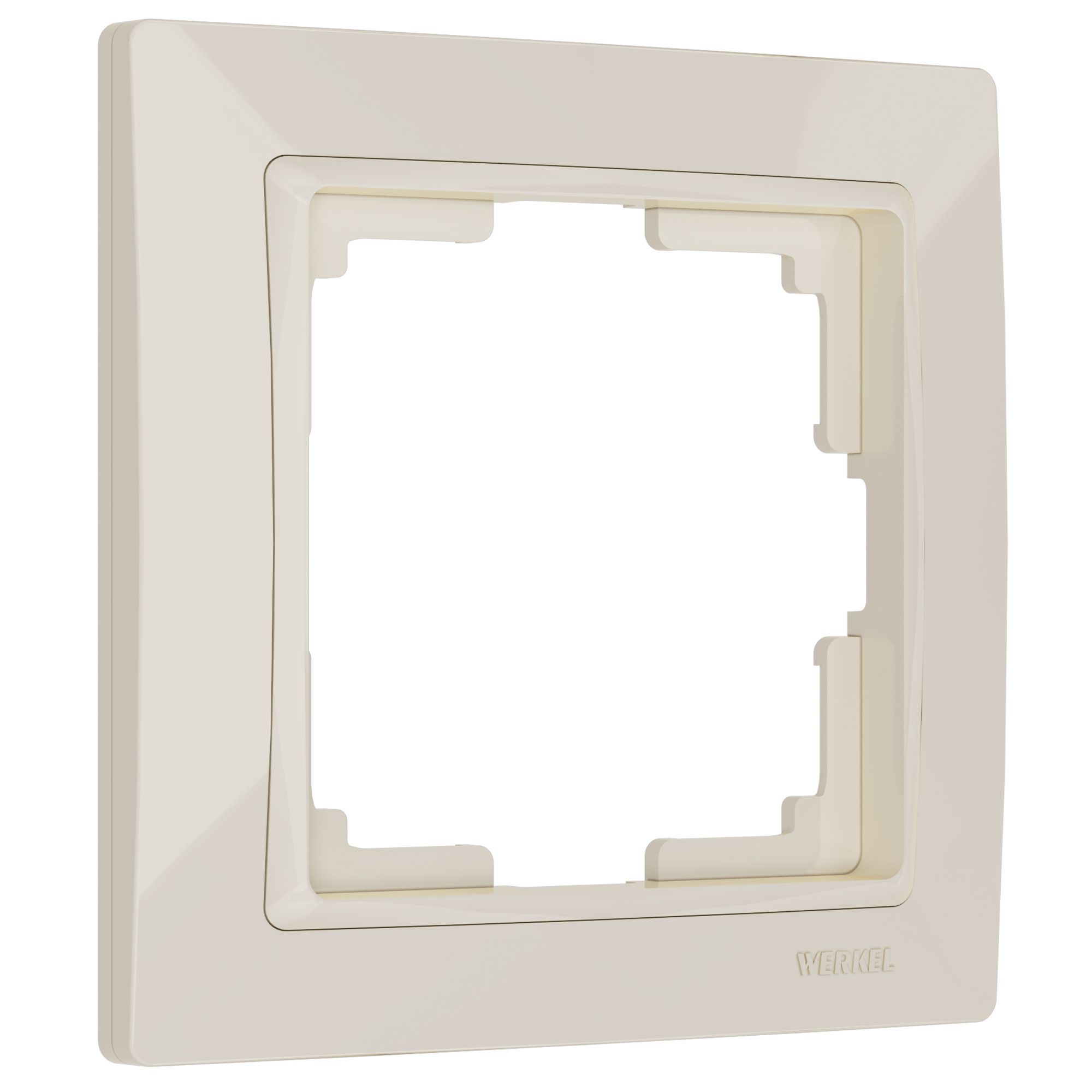 Рамка из поликарбоната на 1 пост Snabb Basic слоновая кость W0012003 Werkel