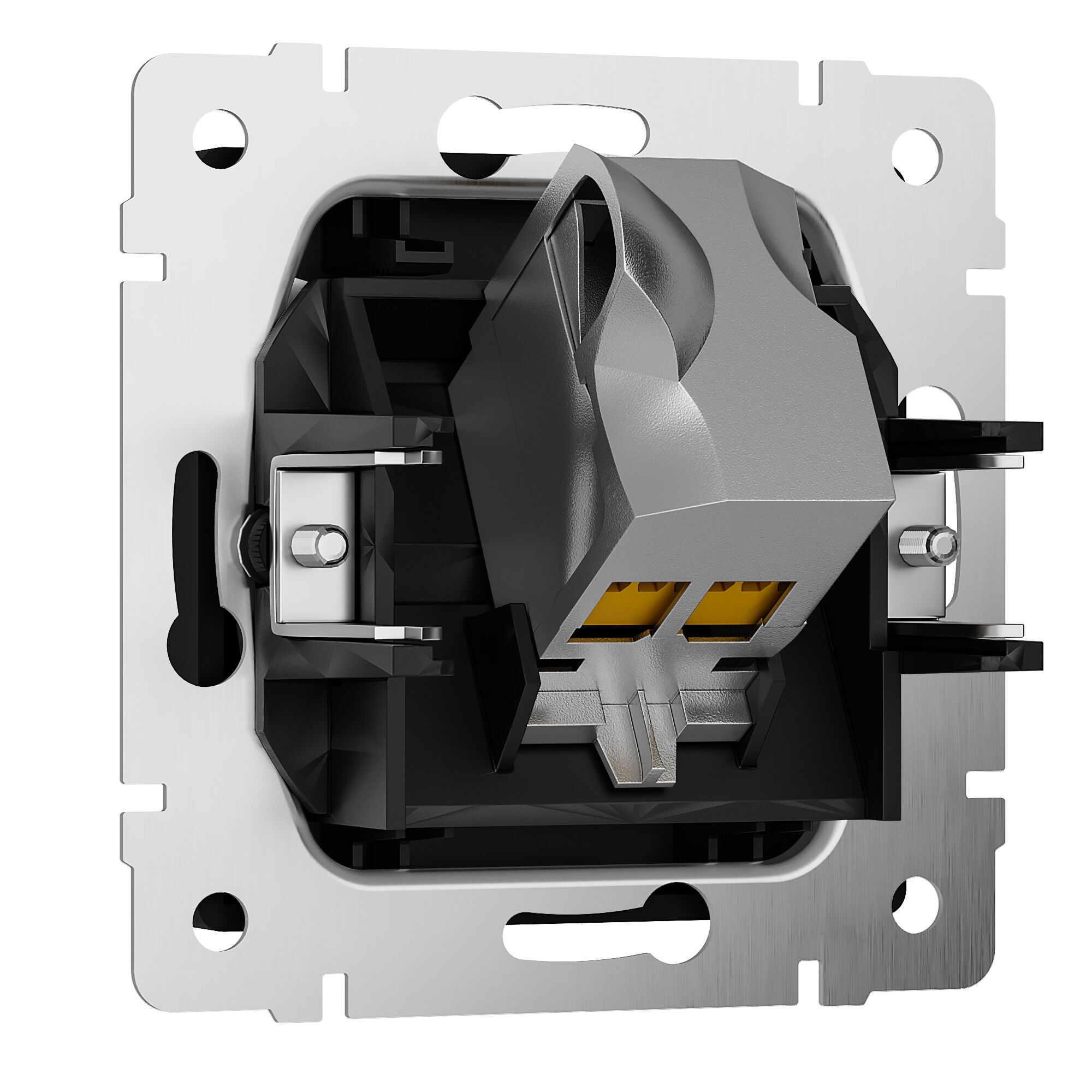 Розетка Ethernet RJ-45 cat. 6A экранированная (черный матовый) W5120108 Werkel Розетка Ethernet RJ-45 cat. 6A экранированная (черный матовый) W5120108 Werkel