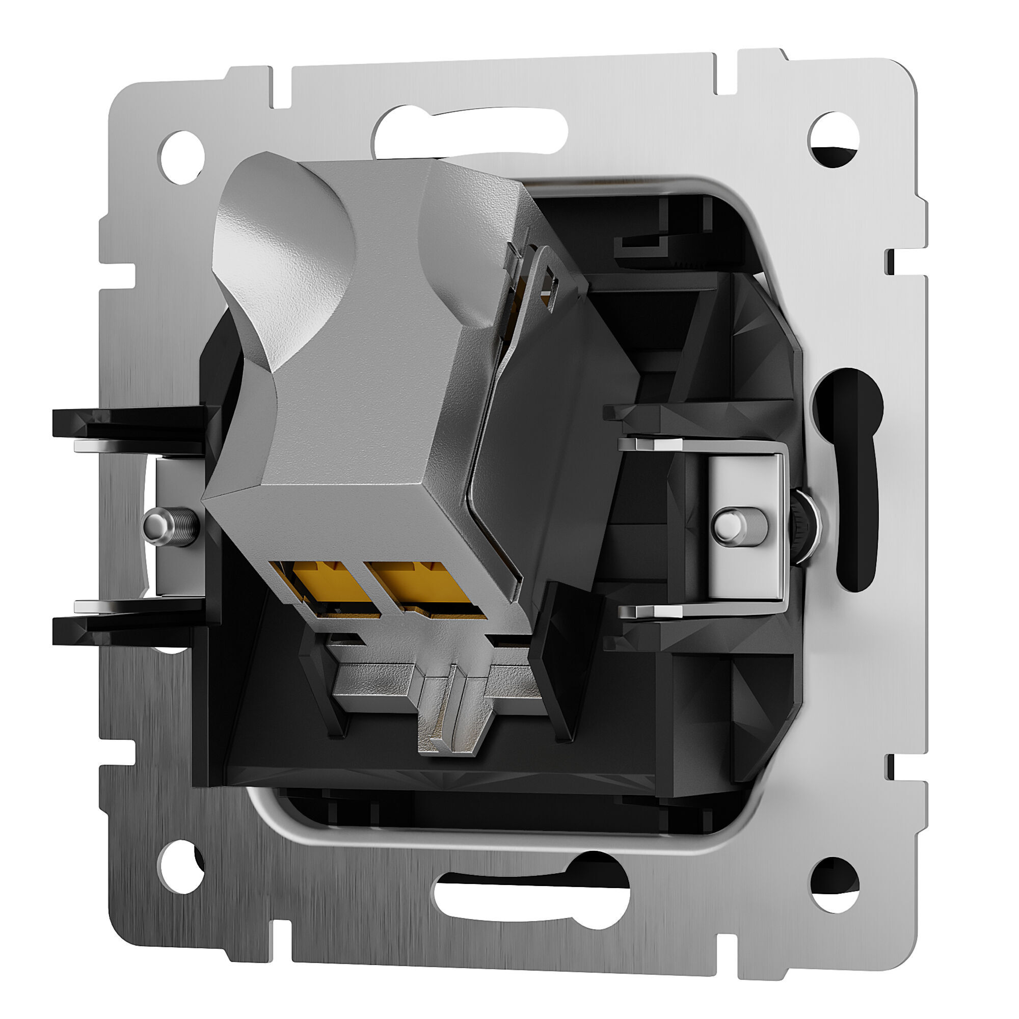 Розетка Ethernet RJ-45 cat. 6A экранированная (черный матовый) W5120108 Werkel Розетка Ethernet RJ-45 cat. 6A экранированная (черный матовый) W5120108 Werkel