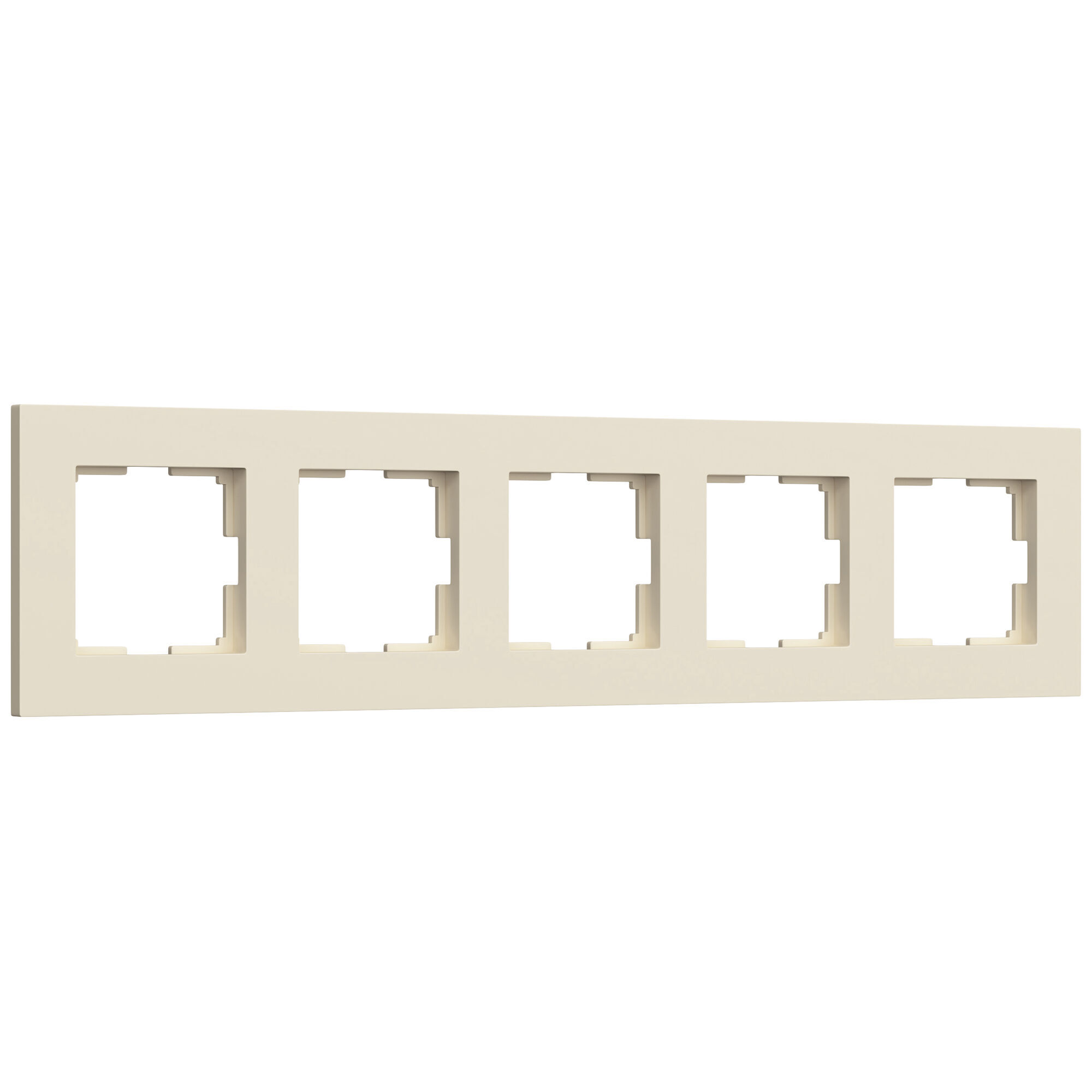 Рамка на 5 постов Slab (айвори софт) W0052962 Werkel