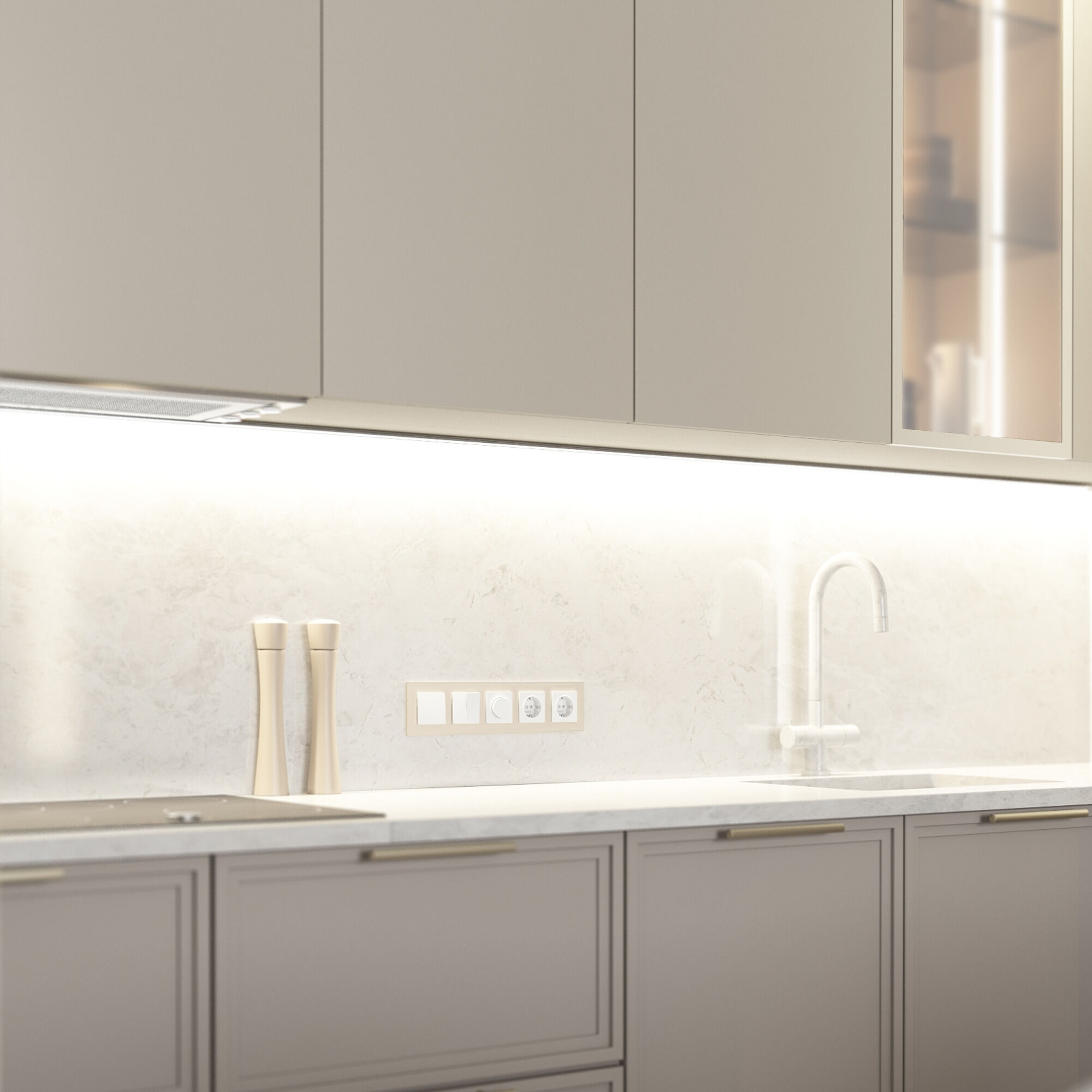 Рамка на 5 постов Senso (шампань, стекло soft-touch) W0053111 Werkel Рамка на 5 постов Senso (шампань, стекло soft-touch) W0053111 Werkel