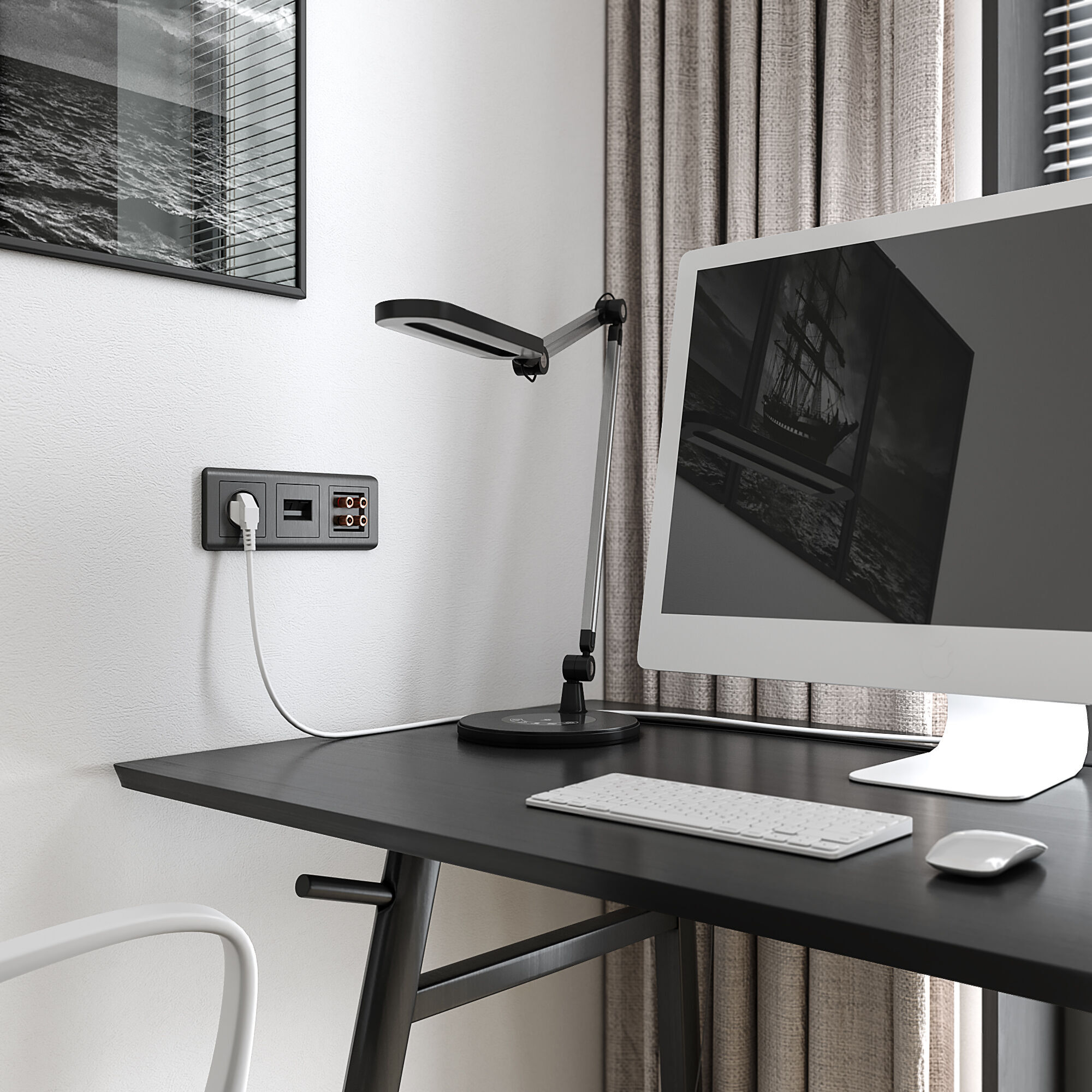 Акустическая розетка графит рифленый W1185004 Werkel Акустическая розетка графит рифленый W1185004 Werkel