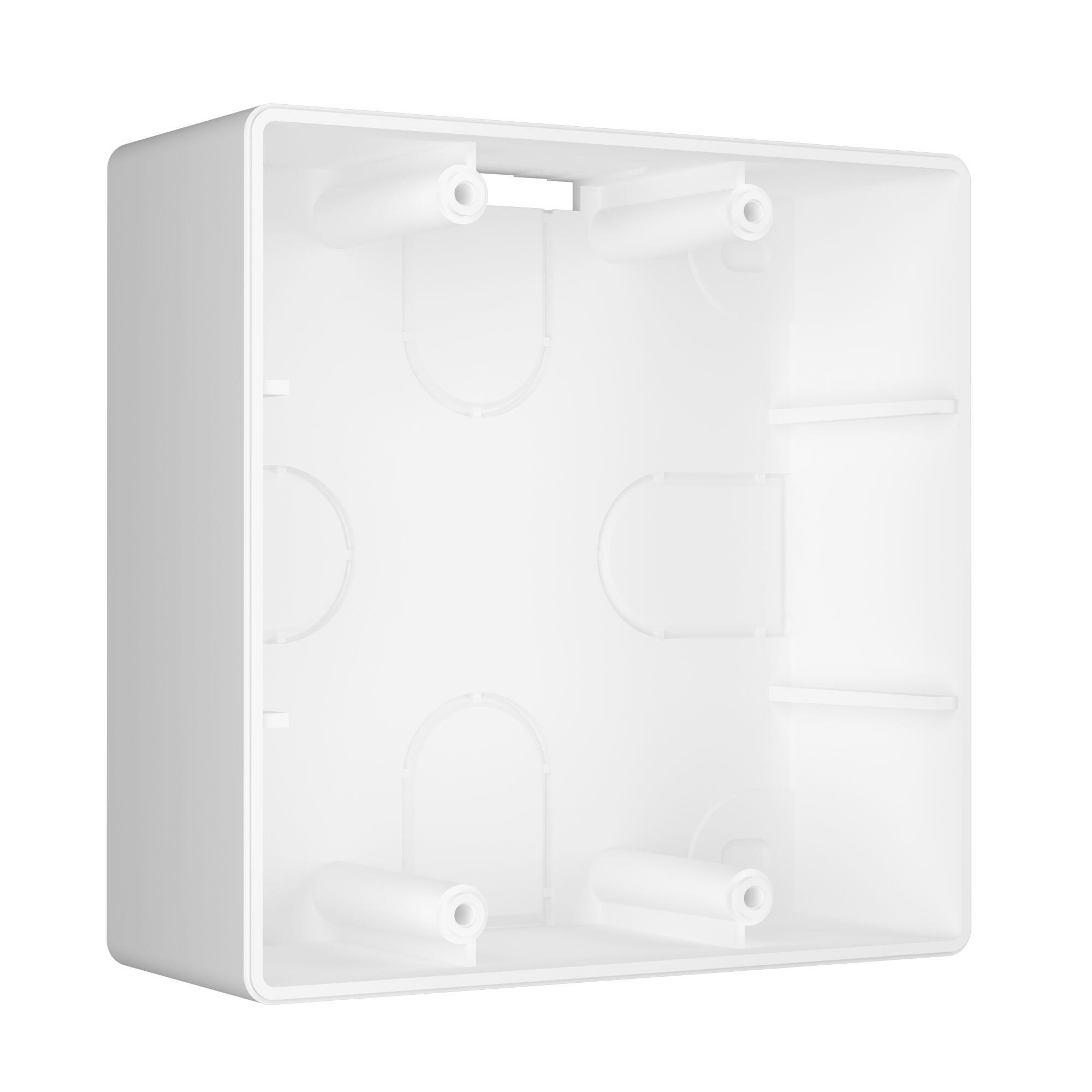 Коробка накладного монтажа для силовой розетки белая W1199201 Werkel