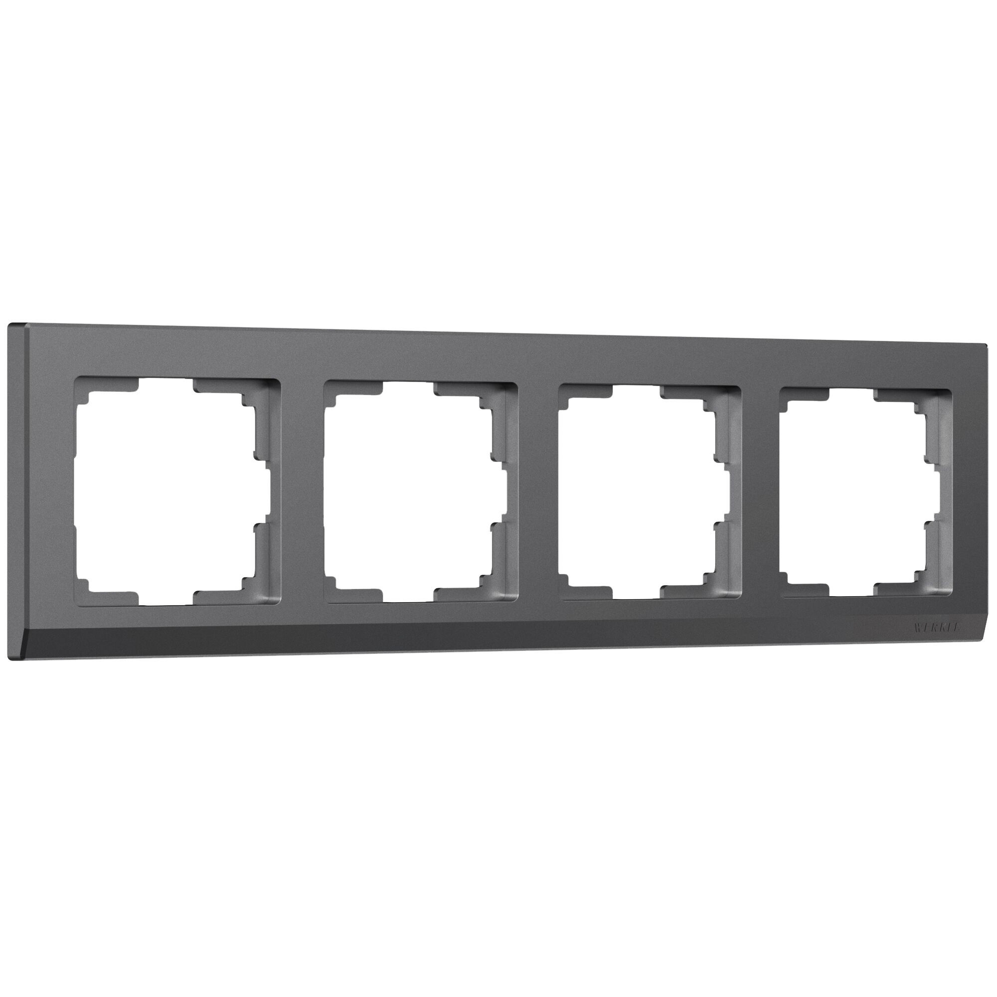 Рамка из поликарбоната на 4 поста Stark графит матовый W0041864 Werkel