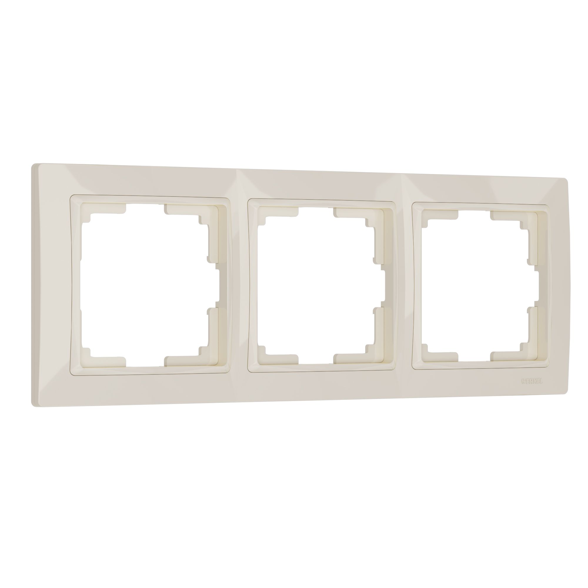 Рамка из поликарбоната на 3 поста Snabb Basic слоновая кость W0032003 Werkel
