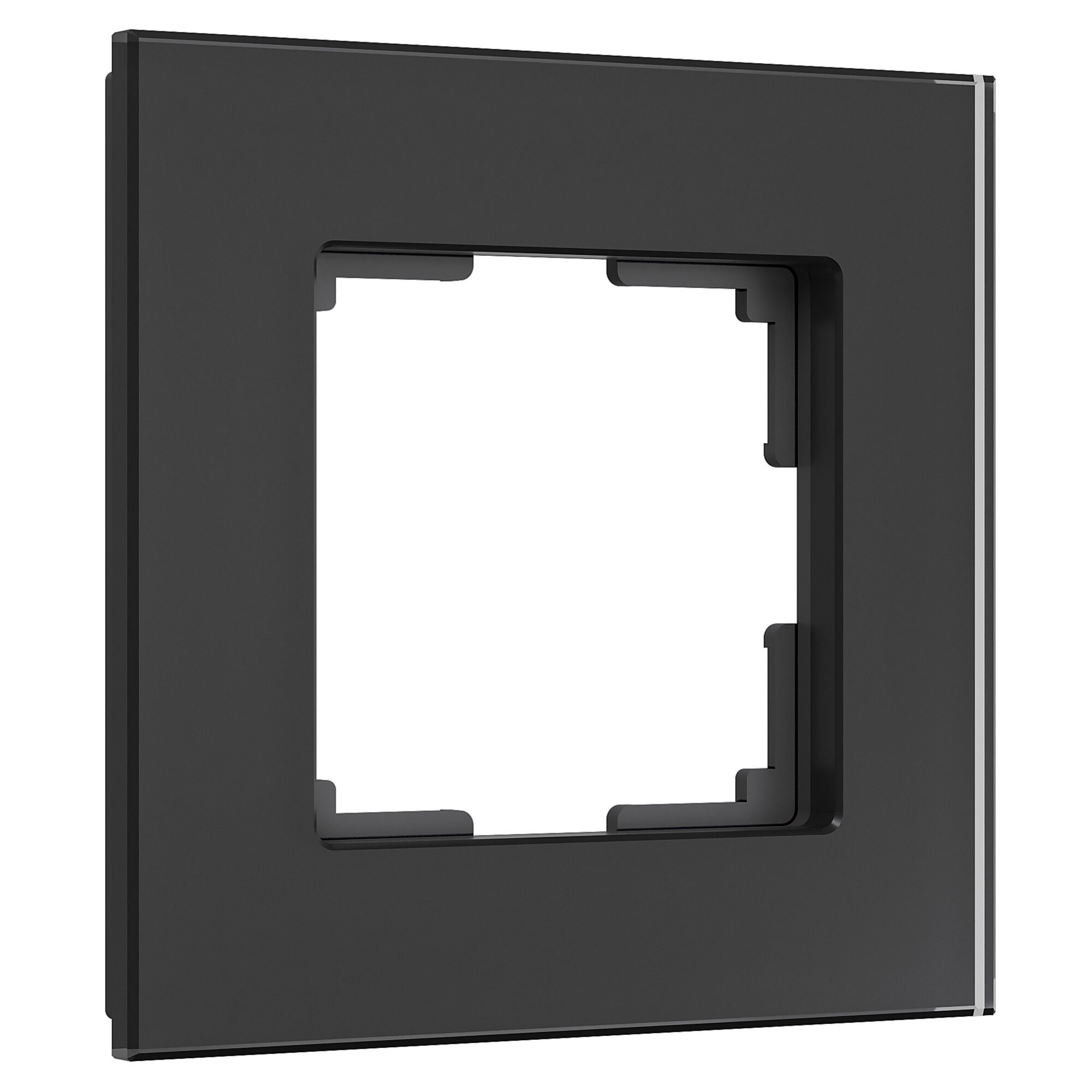 Рамка из стекла на 1 пост Senso черный soft-touch W0013108 Werkel