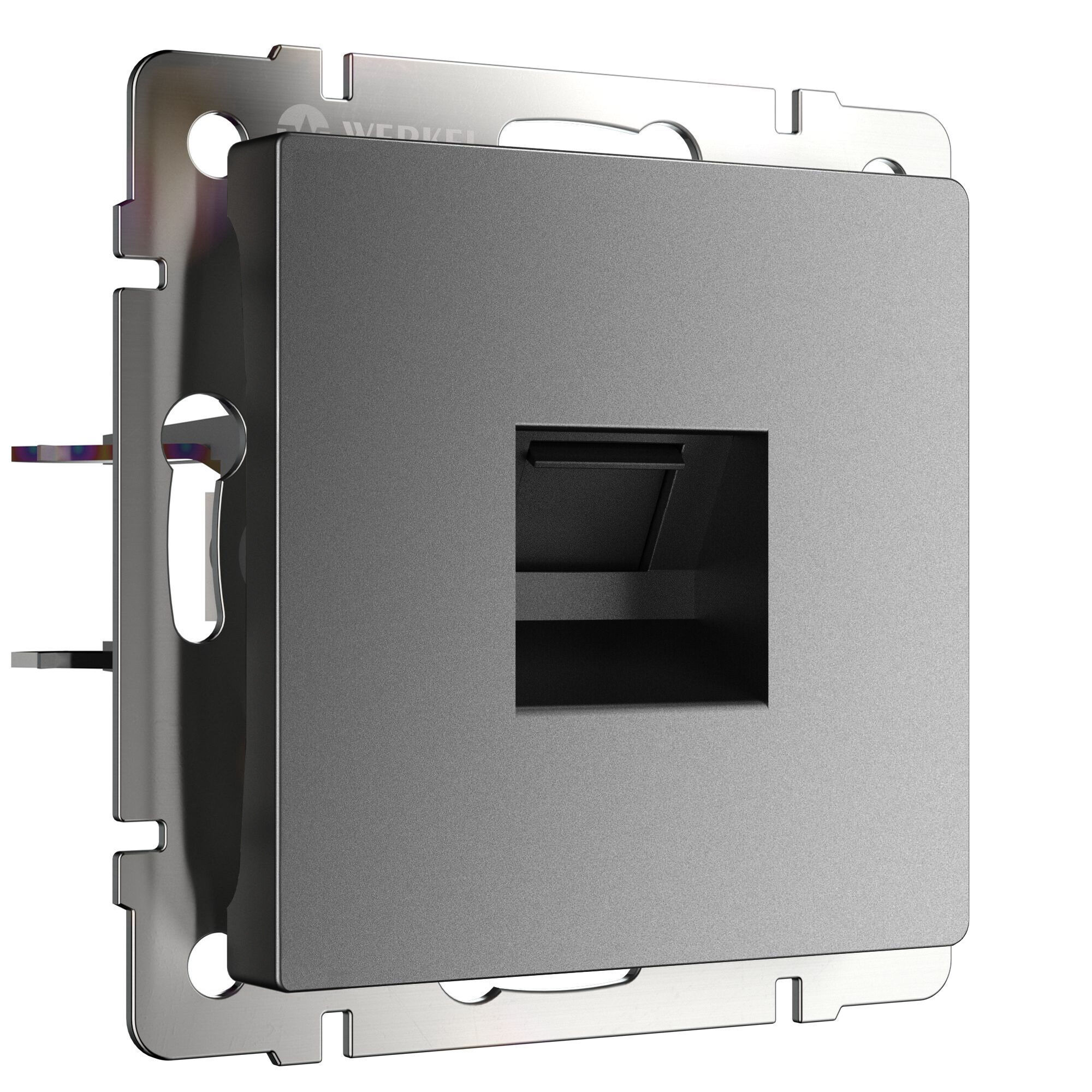 Розетка Ethernet RJ-45 графит матовый W1181064 Werkel