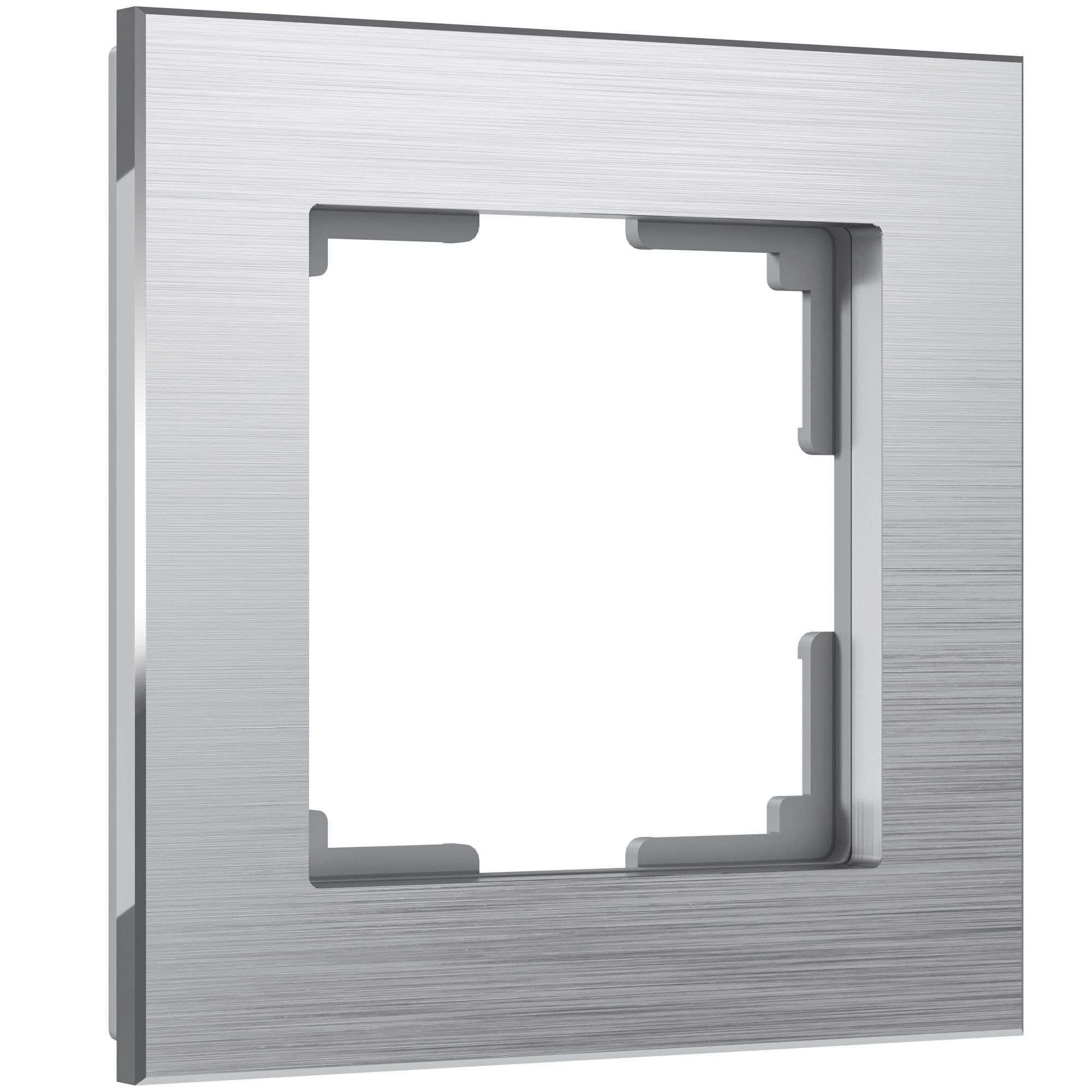 Рамка из металла на 1 пост Аluminium алюминий W0011706 Werkel