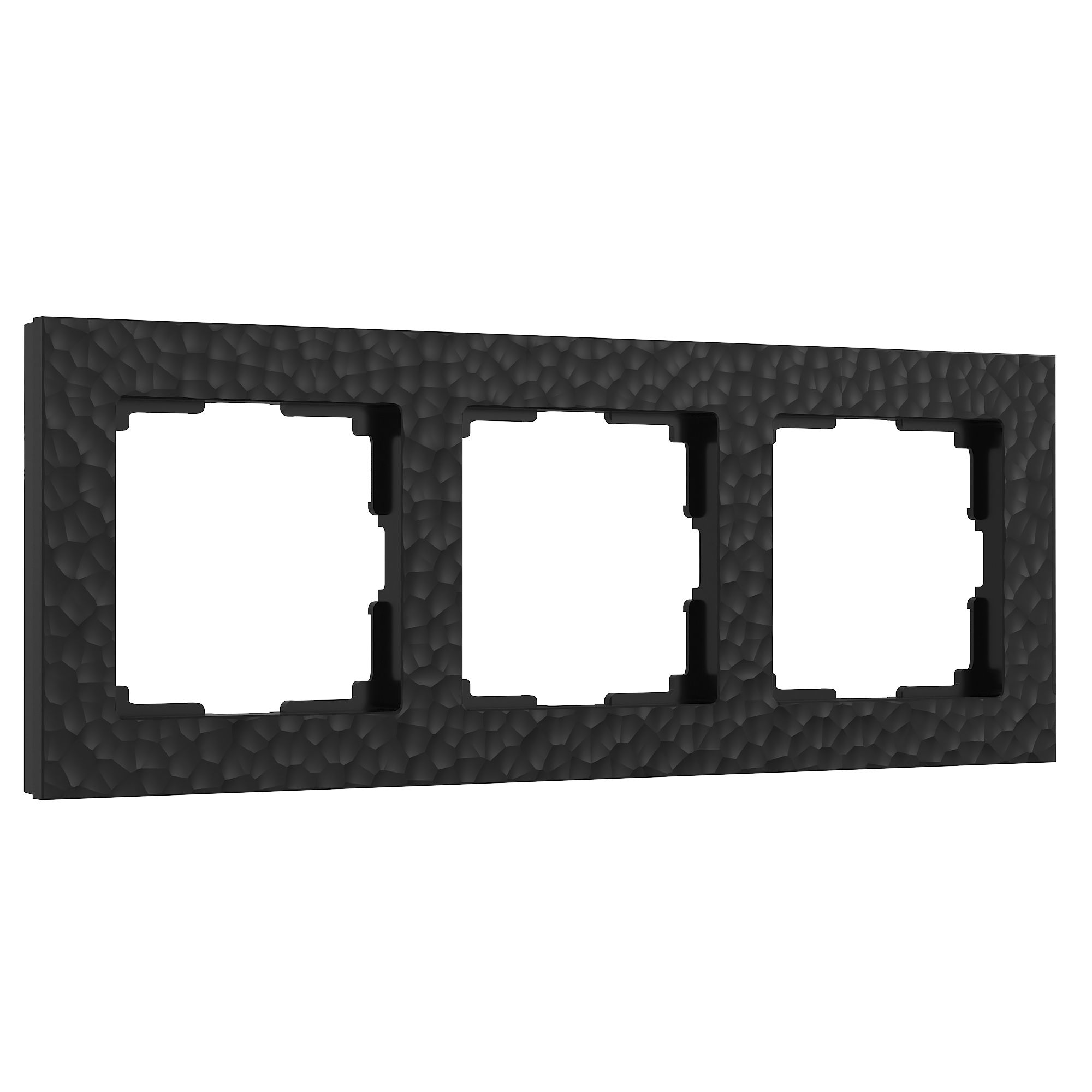 Рамка из поликарбоната на 3 поста Hammer черный W0032408 Werkel