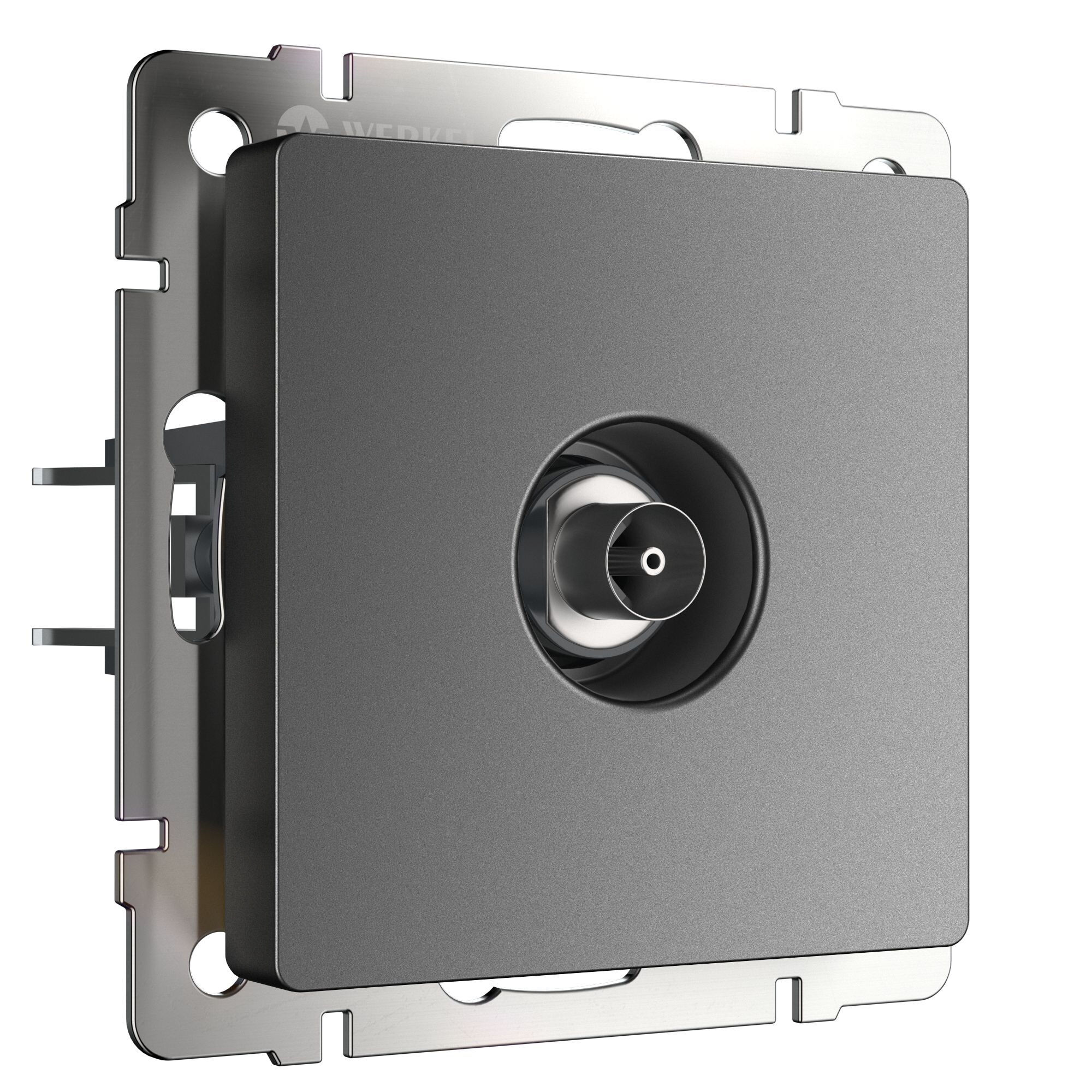 ТВ-розетка оконечная графит матовый W1183064 Werkel
